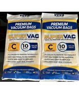 2 Pack Of 10 Bags Veva C Style Premium Vacuum Bags (20 Bags) - $17.77