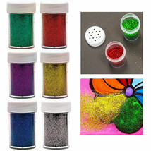 4 Assorted Color Glitter Jars Shaker Art Crafts Party Decor 0.28 Oz Each - £13.43 GBP