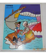 Vintage Playskool 375-03 Pinocchios Escape Wooden Frame Puzzle RARE 15 p... - $661.72 MXN