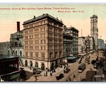 Broadway Street View Opera House New York CIty NY NYC DB Postcard W9 - £2.32 GBP