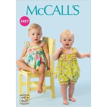 McCall&#39;s Sewing Pattern M6942 Easy Infant&#39;s Romper Outfit Size S-XL - $8.99