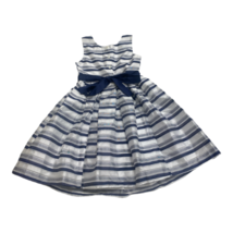 Jona Michelle Little Kid Girls Special Occasion Dress Color Blue/White S... - £24.21 GBP