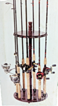 Bass Pro Shops Fishing Rod Holder Display Stand 16 Rods Cherry Wood Fini... - $1,214.07 MXN