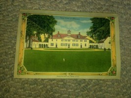 1920 Washingtons Mansion Mt Vernon Fold Out Postcard Pictures  BS Reynol... - £13.42 GBP
