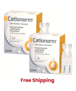 2X CATIONORM Emulsion 30 vial (0.4ml) Dry Eye Tear Drop Compatible Conta... - $48.41