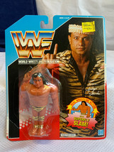 1990 Hasbro World Wrestling Fed Superfly Jimmy Snuka Figure In Blister Pack - £77.81 GBP