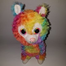 Spark Create Imagine Llama Alpaca Lovey Plush Stuffed Toy Colorful Orange Yellow - £9.82 GBP