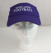Winter Springs Football Unisex Embroidered Adjustable Visor Cap Hat - $278.56 MXN
