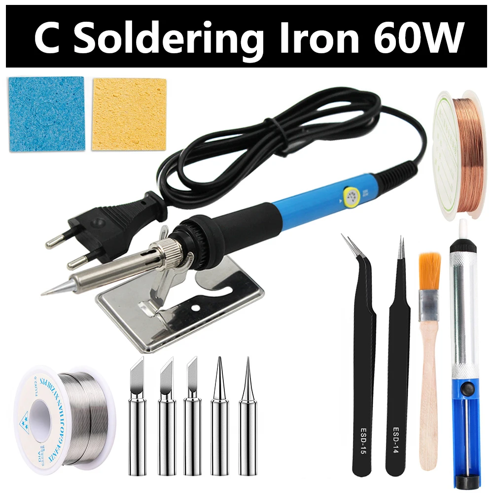 High Quality Adjustable Electric Soldering  60W Portable Microelectronic... - $181.08 CAD