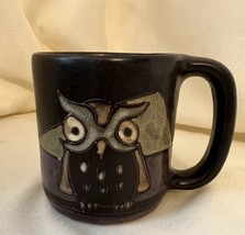 Mara Mexico 3 Night Owls Stoneware Pottery Mug Large 16 oz. Capacity - $386.48 MXN