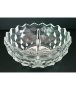 Vintage Starburst Diamond Scalloped Divided Round Condiment Dish 5&quot; x 2.... - $259.67 MXN