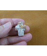 (CR597-200) 1&quot; Fairy Stone CHRISTIAN CROSS Staurolite Lucky Crystal charm - €35,56 EUR