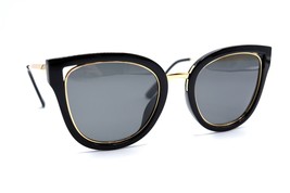 New El Dorado YS58619P Black Gold Cat Eye Sunglasses 54-23-139 #34 - £18.03 GBP