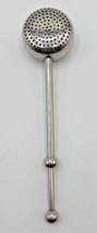 Silver Plated Tea Infuser Spoon Scoop Spring Loaded Open/Close 7-inch - £11.62 GBP
