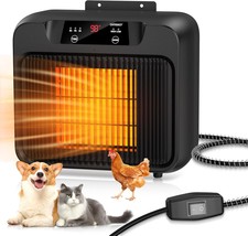 600W Dog House Heater With Thermostat, Heater For Dog House Outdoor,Time... - $108.99