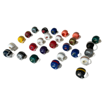 1970s NFL Plastic Gum-ball Machine Opened Football Mini Helmet Prizes x 27 - $34.64