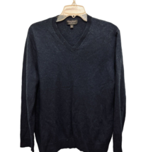 Banana Republic 100% Merino Wool Navy Blue Sweater V-Neck Pullover - Med - $19.79