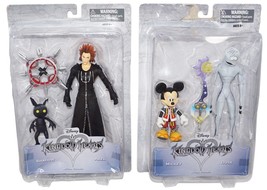 2 Lot - Disney Kingdom Hearts Shadow &amp; Axel + Mickey &amp; Dusk Toy Figure P... - £15.75 GBP
