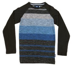 Univibe Big Boys&#39; (8-20) Space-Dye Raglan-Sleeve T-Shirt Black Small - £21.99 GBP