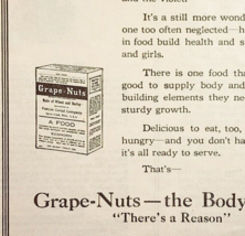 1921 Grape-Nuts Breakfast Cereal Advertisement Food Ephemera 5.5 x 4.75&quot; - £12.97 GBP