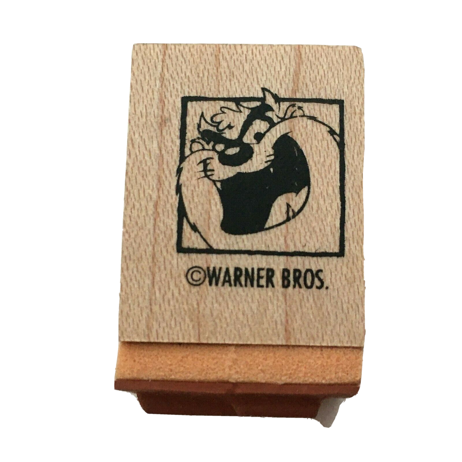 Looney Tunes Tasmanian Devil Character Rubber Stamp Tiny Card Making Craft Art - $4.99