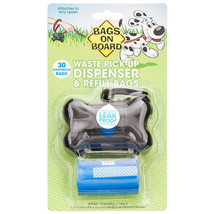 Portable Black Bone Bag Dispenser with 30 Biodegradable Bags - £8.59 GBP