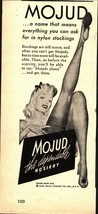 1946 Mojud Hosiery Ladies Stockings Nylons Pinup Girl WWII Vintage Print Ad d7 - £20.76 GBP