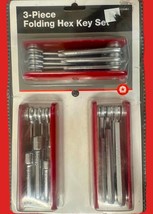 3-Pack Folding Hex Key Set, nut drivers, star keys, SAE Hex keys - $10.99