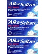 3 PACK Alka Seltzer for headache, hangover and fever x 10 effervescent tablets - $53.00