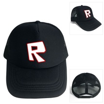Roblox Theme Classic Series Black Baseball Cap Mesh Cap R Logo  - £12.77 GBP