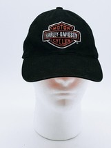 Black Harley Davidson Embroidered Logo Hat Trucker Snapback Adjustable - £15.67 GBP