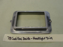 OEM 78 Cadillac DeVille HEADLIGHT BUCKET BEZEL TRIM RING - £15.63 GBP