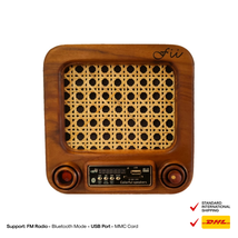 Joglo Model Wooden Radio Inspired By Traditional house in Indonesia - £112.98 GBP