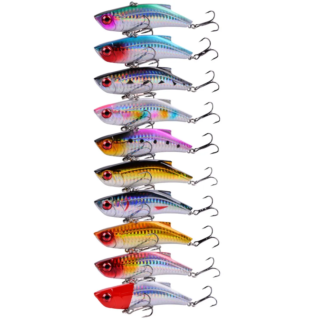 10PCS 28g Winter VIB Fishing Lure 9cm Hard Bait Inside Ice Sea Fishing Tackle Di - $40.84