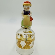 Goebel Crystal Bell Figurines Hummel Porcelain Encrusted Glass Vintage Decor - £43.09 GBP