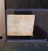 Ted Nugent - Vintage Jul. 6, 1980 Hollywood, Florida Concert Ticket Stub - £7.99 GBP