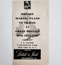 1947 British &amp; Irish Railways Railroad Advertisement Trains Europe UK DW... - $19.99