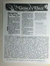 THE GRIDLEY WAVE #73 1977 2-page early ERB Tarzan Edgar Rice Burroughs fanzine  - £11.15 GBP