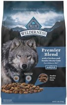 Blue Wilderness Premier Blend With Meaty Cuts Adult Chicken Dry Dog Food 13 Lbs. - £42.46 GBP