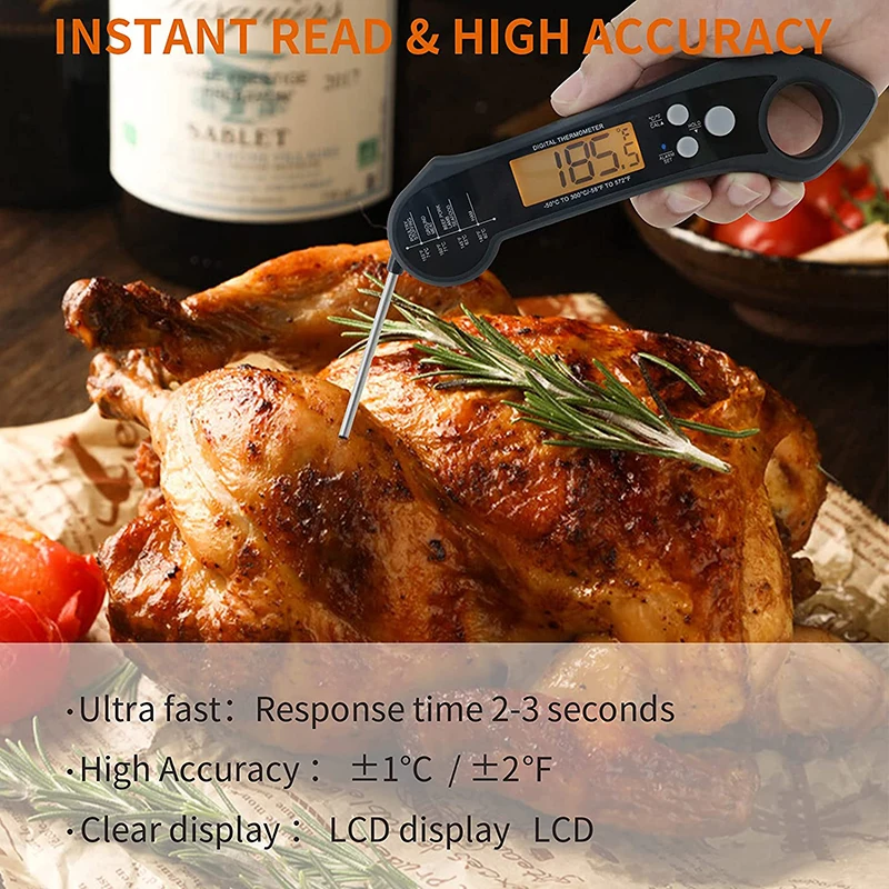 Sporting Instant Read Meat Thermometer with Probe for CoAng Fast Precise Waterpr - £38.55 GBP