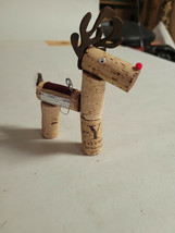 Homemade Reindeer Ornament Wine Corks Christmas Cute - $9.99