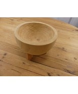 Carved 3 Leg Tripod Key Bowl Rustic Farmhouse Decor Primitive Fruit Bowl... - $17.72 CAD