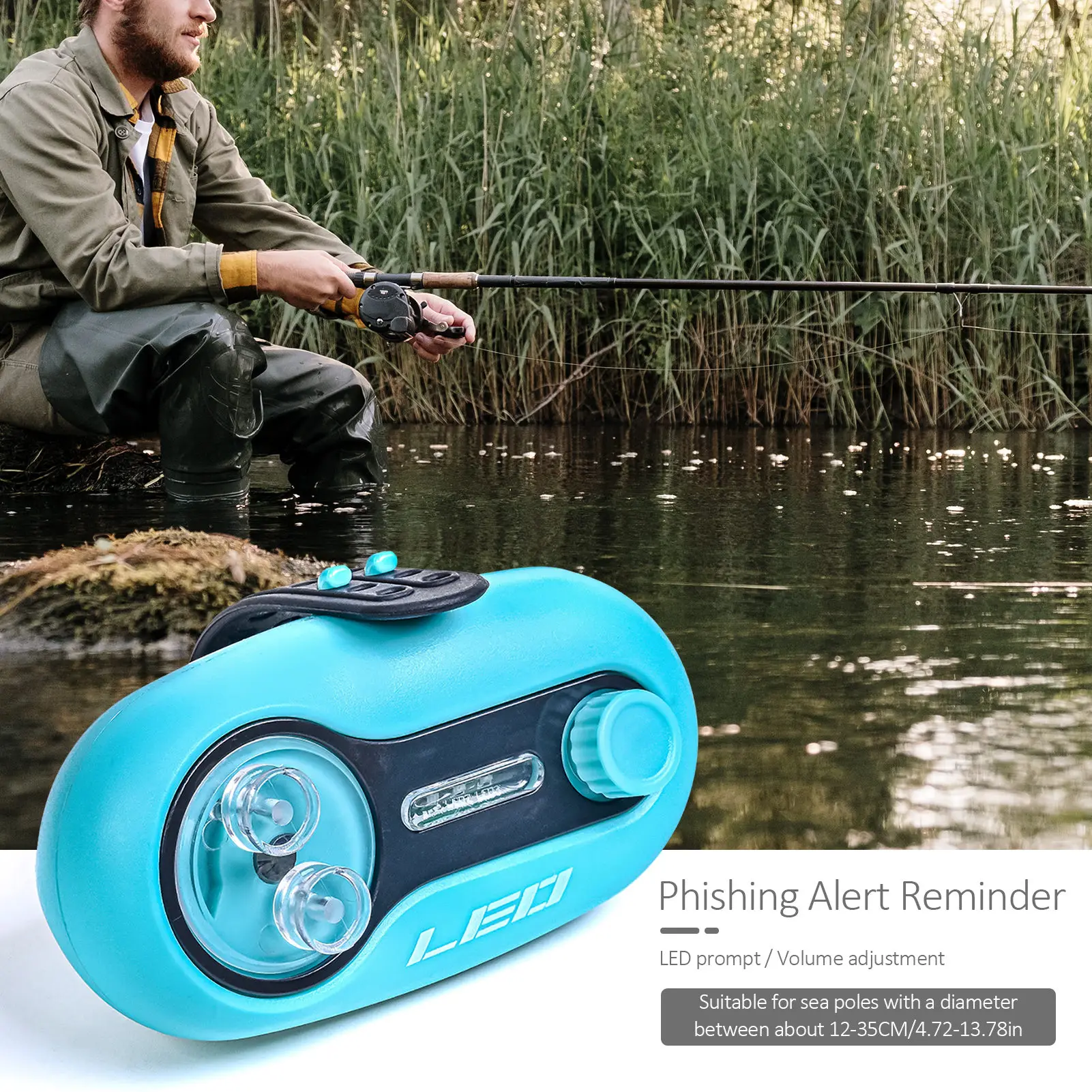Sporting Fishing Bite Alarm with Best Seneitive Electronic Indicator LED Sound A - $29.90