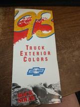NOS 1993 Chevrolet Truck, Blazer, Suburban, S-10, Pick-up Color Chip Bro... - $6.88