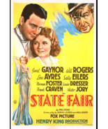 State Fair ( rare 1933 dvd ) * Janet Gaynor * Will Rogers - $18.99