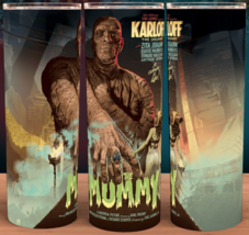 Glow in the Dark Universal Monsters The Mummy Karloff Cup Mug Tumbler 20oz - £18.04 GBP