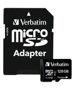 Verbatim 44025 128GB SDXC MEMORY CARD UHS-I CLASS 10 - $71.50 CAD