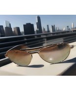 New Under Armour Men&#39;s Aviator Red-Gold Metal Sunglasses Nice!! - $743.33 MXN