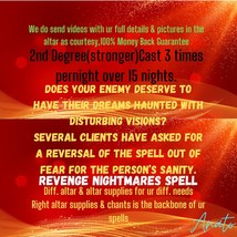 Revenge Nightmares Spell Casting ,Permanent Enemy Curse, Revenge Curse Spell - £493.35 GBP