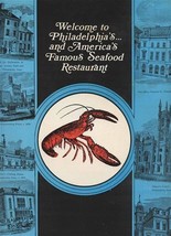 The Old Original Bookbinders Restaurant Menu 1976 Philadelphia Pennsylvania - $47.52